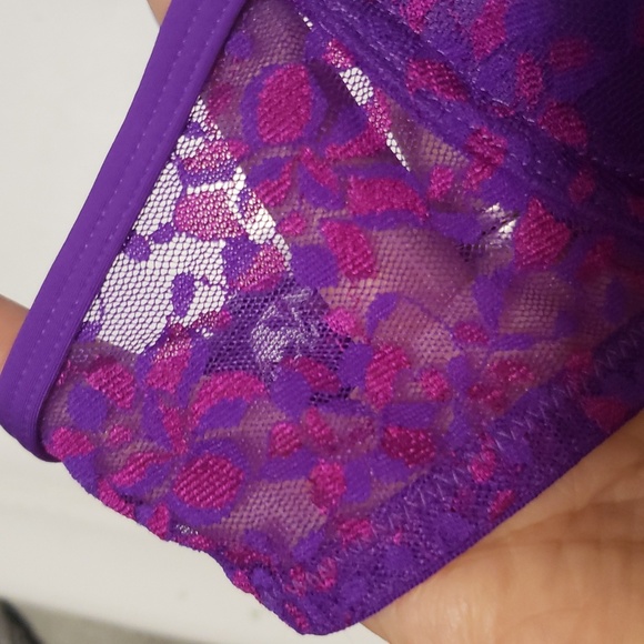 La SENZA Perfectly Me Purple Lace Push-Up Bra 32B - Picture 3 of 7